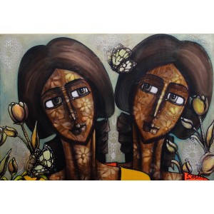 Shazia Salman, 30 x 42 Inch, Acrylics on Canvas, Figurative Painting, AC-SAZ-069